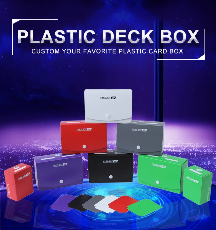 Custom Size PP Plastic Game Card Storage Flip Deck Box