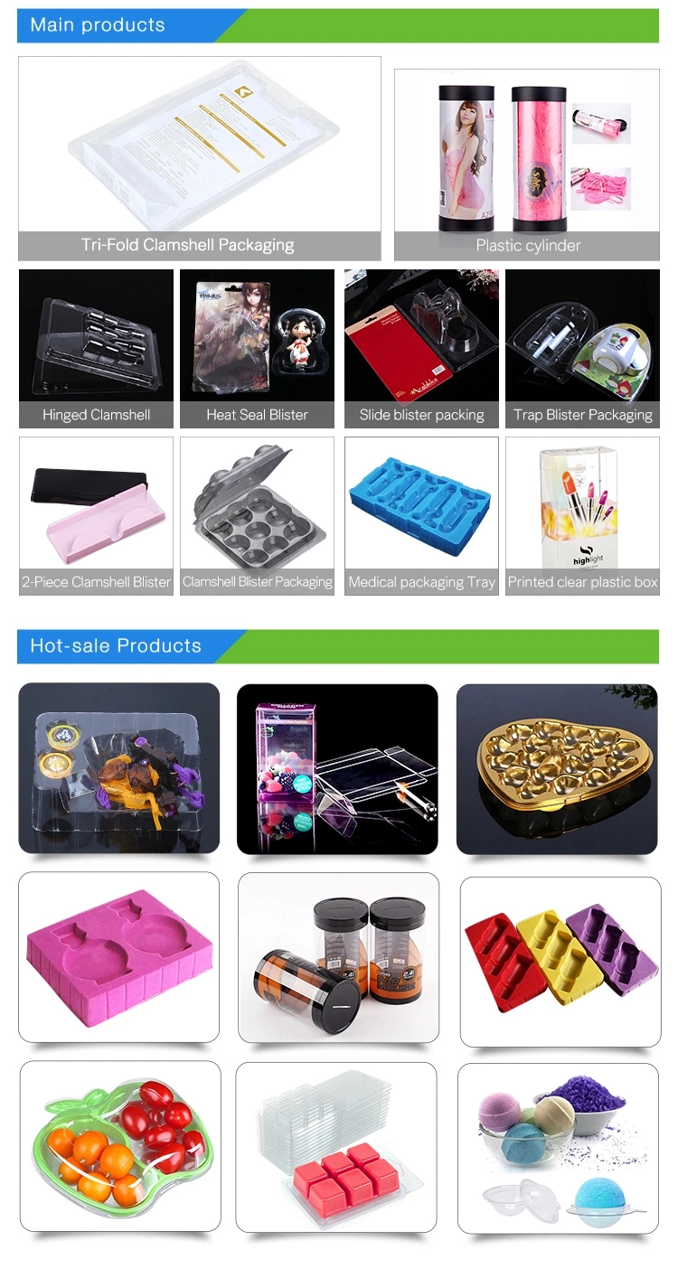 Customized Novel Holographic Glitter Pet Blister Plastic Gift Packaging Protective Case Box for Toy Dolls Display