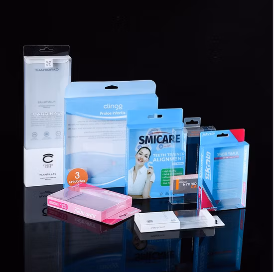Großhandel kundenspezifische transparente, faltbare Geschenkverpackungen aus PVC-Haustier-PP-Kunststoff, die in Kosmetika, Parfüm, Wein, Katzenfutter, Schmuck, Spielzeug, Höschen und Unterwäsche-Verpackungsboxen verwendet werden