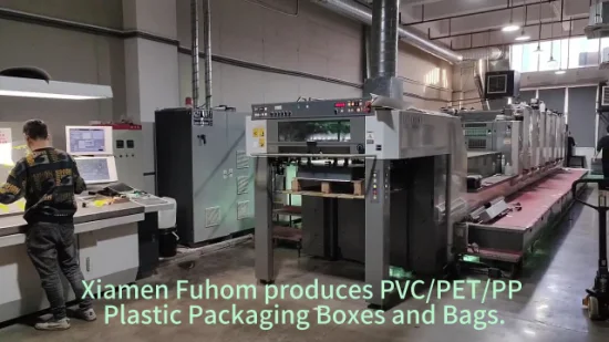 Kundenspezifische durchsichtige, faltbare Verpackungsbox aus PP/PVC/Haustier-Kunststoff