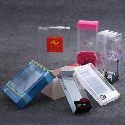 Geschenkverpackung, faltbar, durchsichtig, für Haustiere, PVC, PP, transparente Kunststoffbox mit Aufdruck