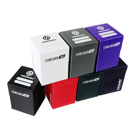 PP-Kunststoff-Spielkartenaufbewahrungs-Flip-Deck-Box in Sondergröße