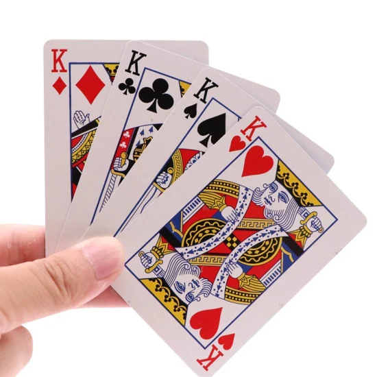 Benutzerdefiniertes Logo Magic Casino Cardistry Papierwerbung Poker Druckspiel Texas Spielkarten