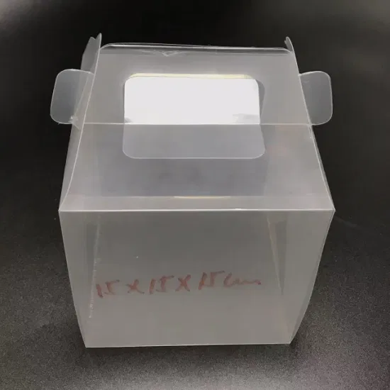 Durchsichtige Verpackungsbox für Geburtstagskuchen aus PET-Material